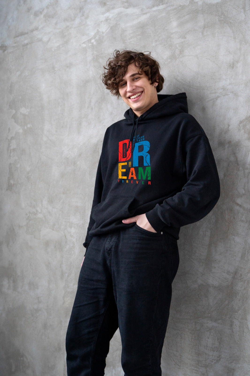 “Dream Forever” Premium Multicolor Graphic Hoodie