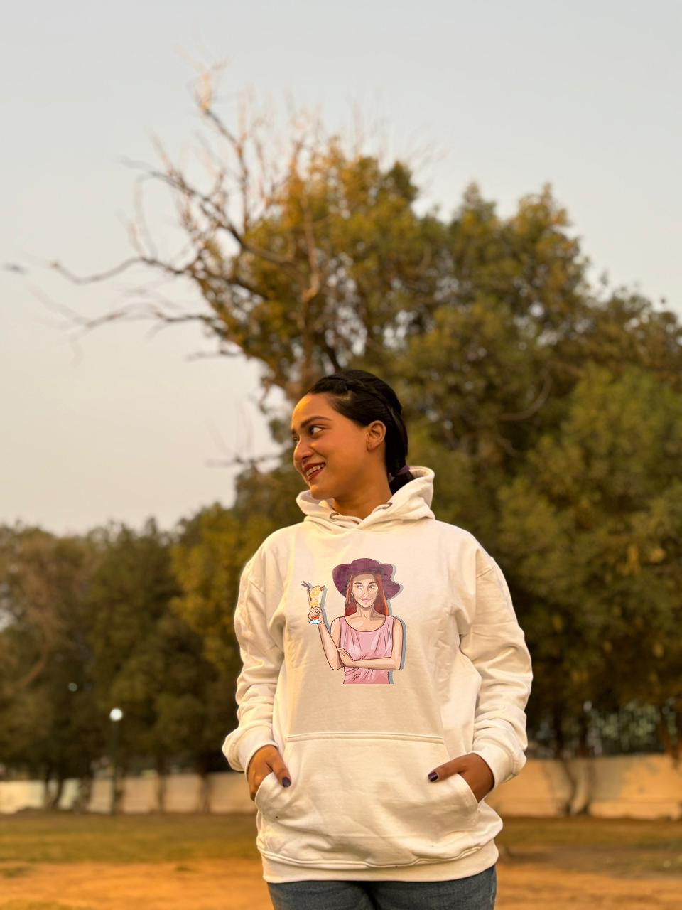 The "Illustrated Mood" Statement Hoodie