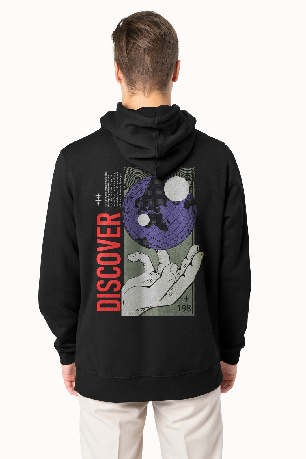 DISCOVER - Global Exploration Back Print Hoodie
