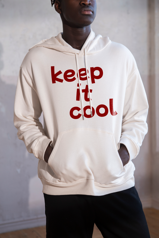 “Keep It Cool” Hoodie—where chill vibes meet clean, modern style.