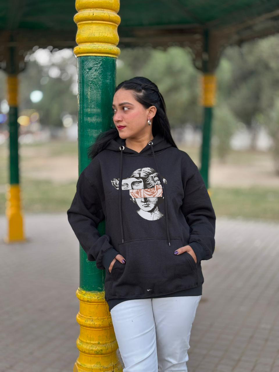 Deconstructed Mind Glitch Art Hoodie