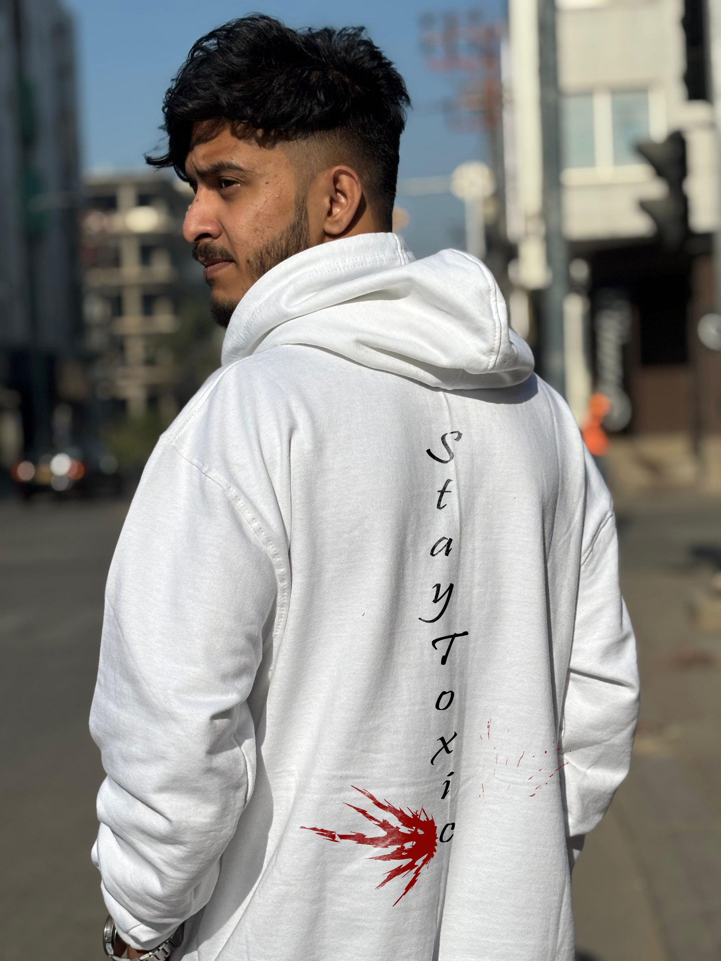 Stay Toxic Edgy Streetwear Hoodie